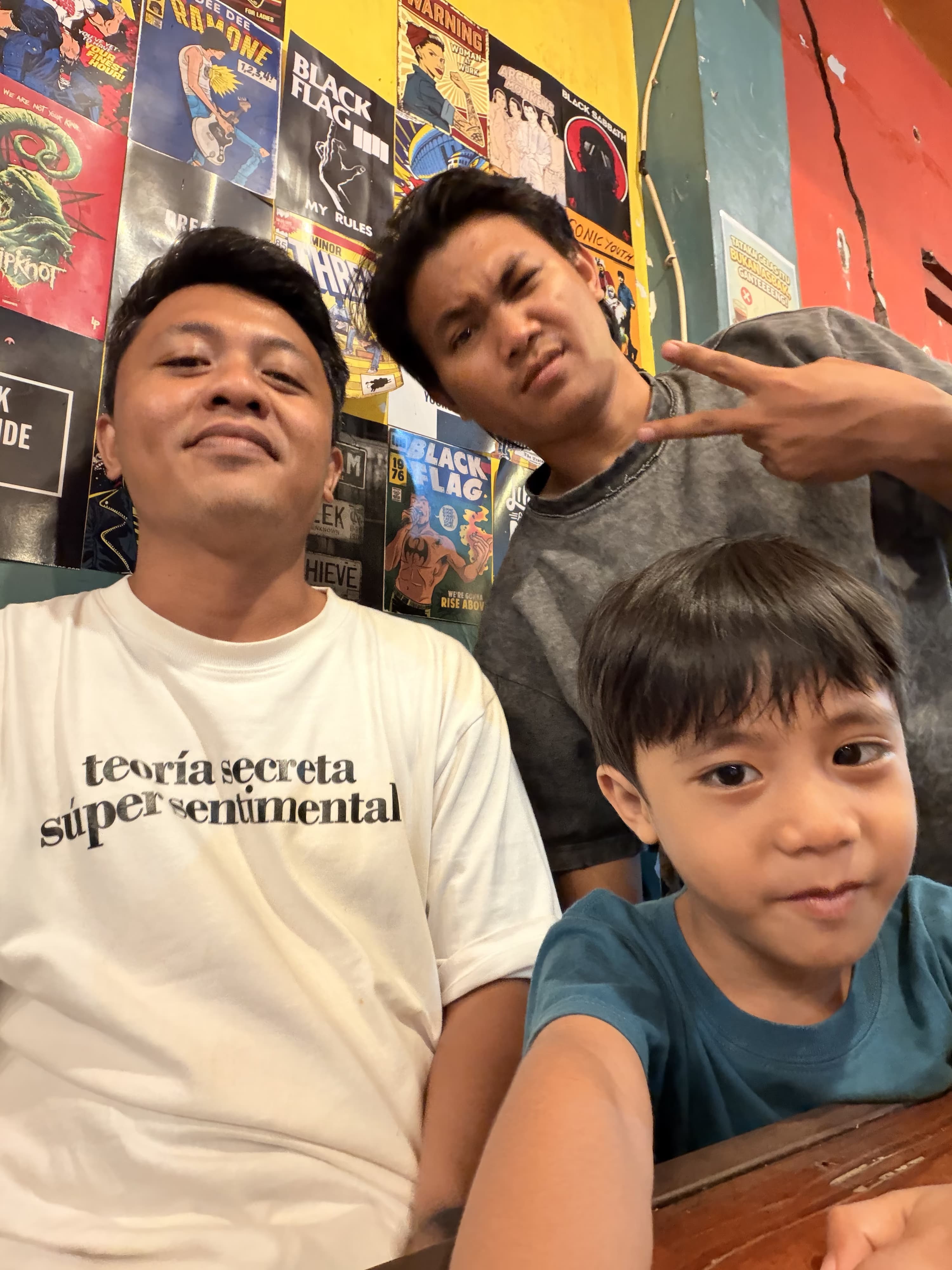 Me, Yosa, and Sky at Cafee in Lumajang