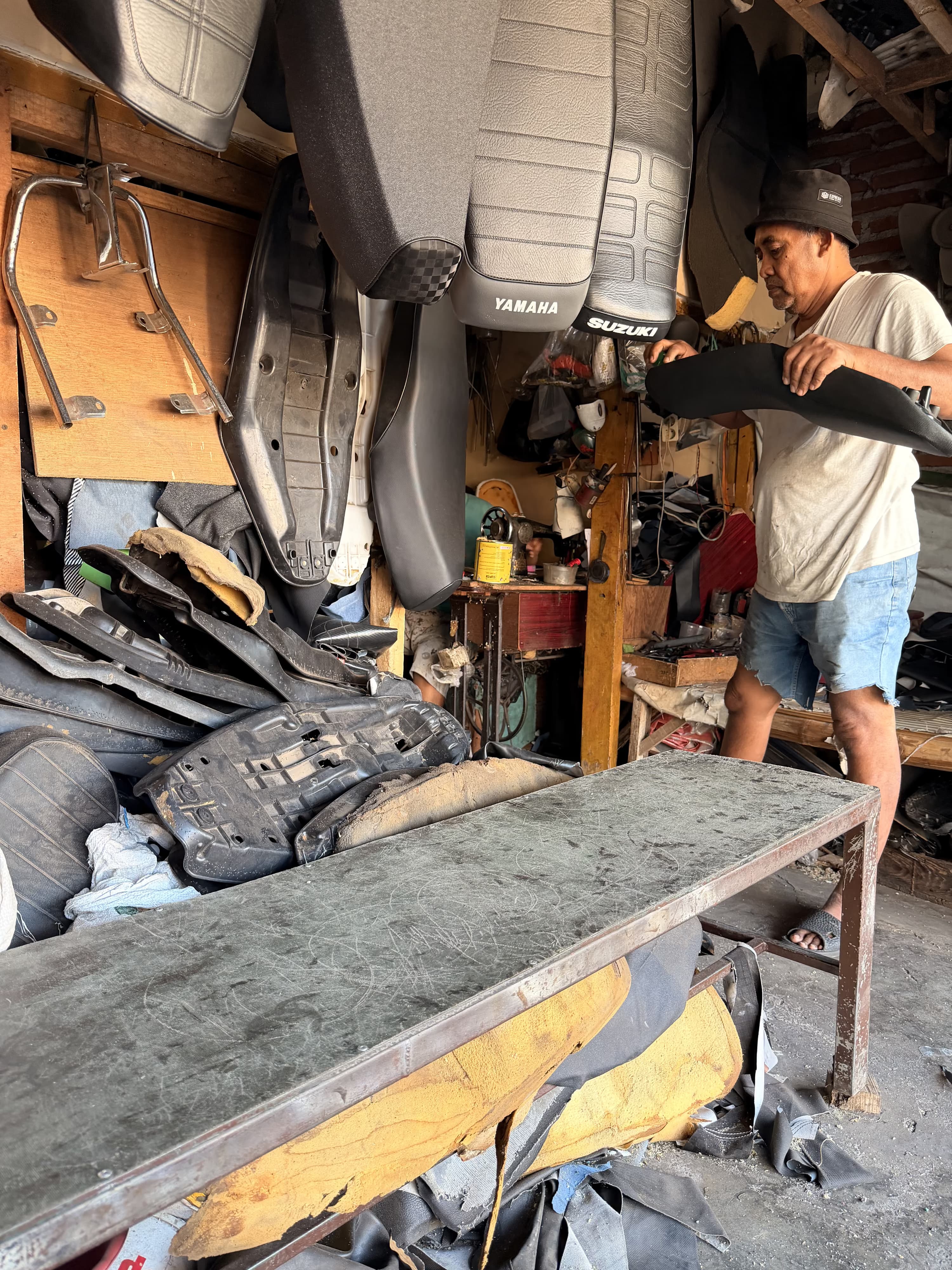 Repairing seat