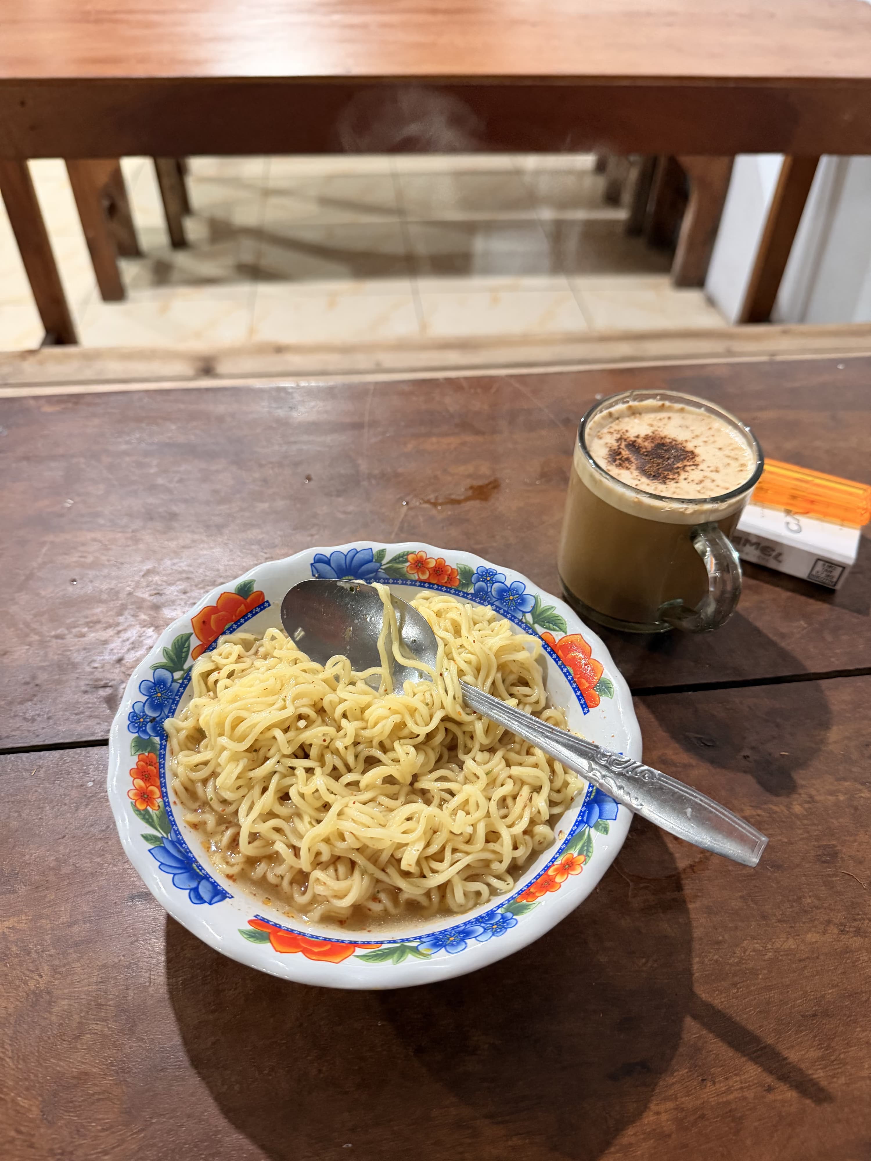 Indomie and Good day cappucino